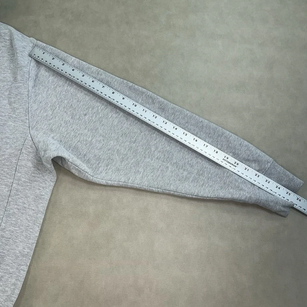 Vintage Y2K Nike Mens XL Gray Center Swoosh Hoodie Pullover Sweatshirt *Read